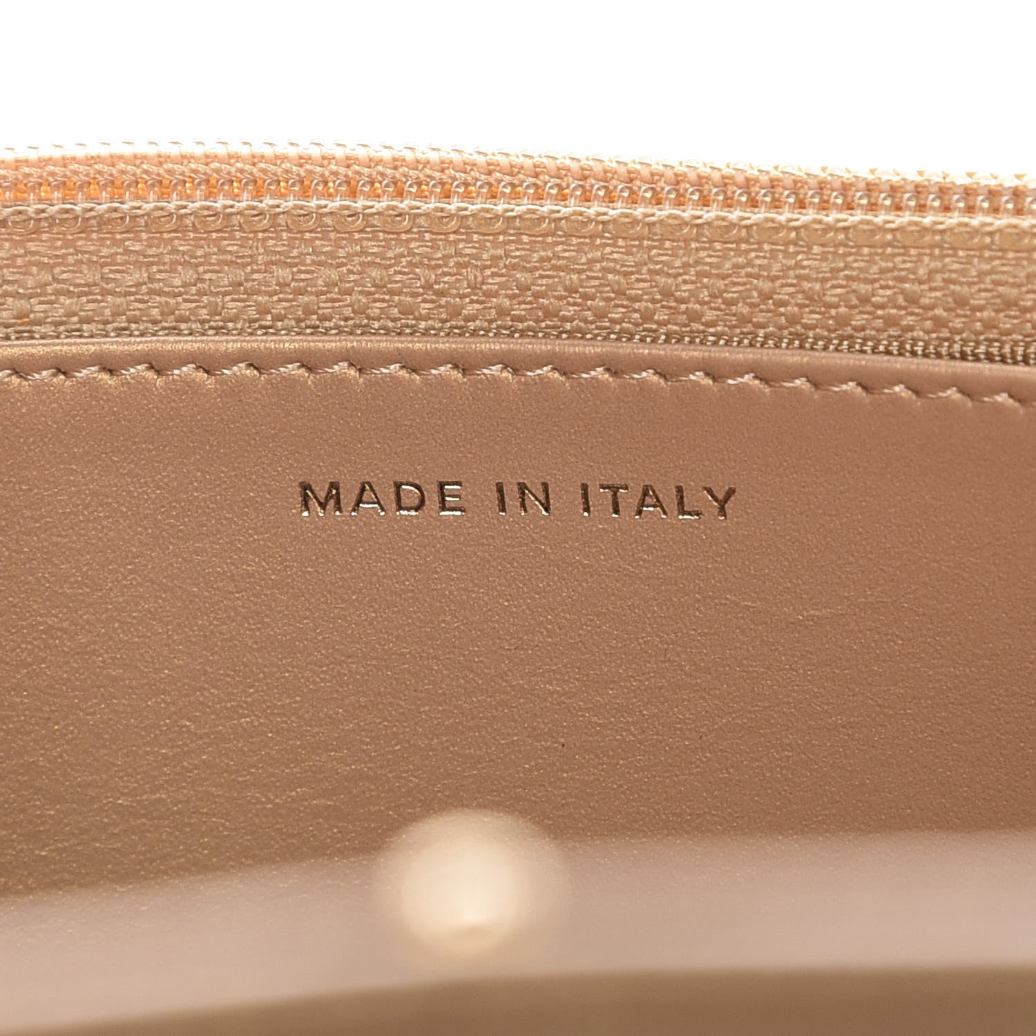 Chanel Pearly Caviar Quilted Wallet On Chain WOC Gold 7 of 9