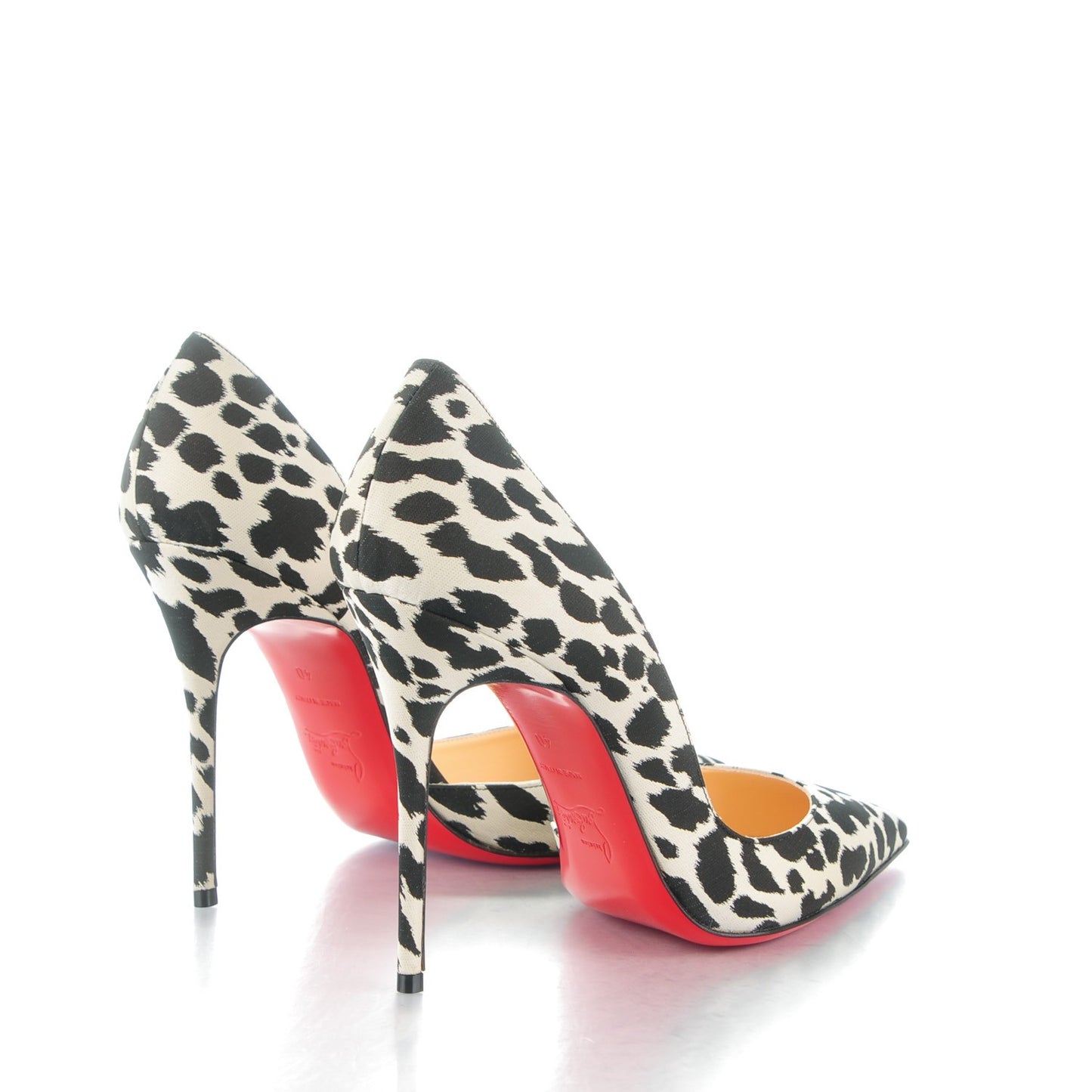 Tissu Leopardino Iriza 100 Pumps 40 Black White
