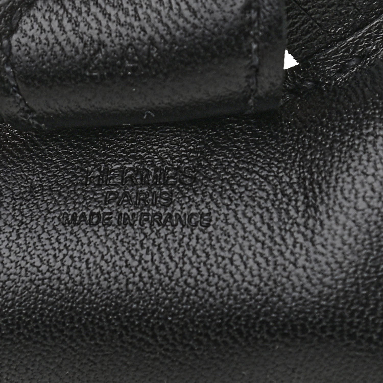 Hermes Milo Lambskin Grigri Rodeo Horse Bag Charm PM So Black 3 of 3