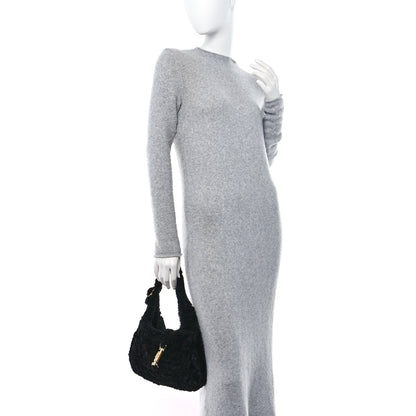 Gucci Shearling Small Jackie 1961 Shoulder Bag Black 2 of 10