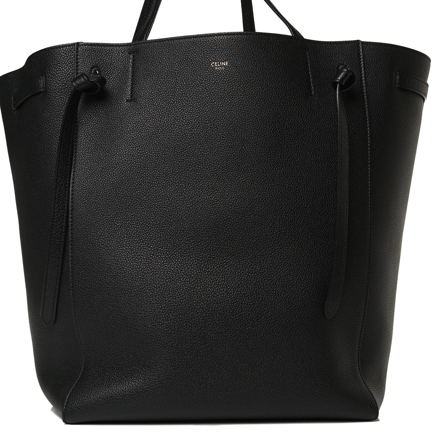 Celine Soft Grained Calfskin Medium Belt Cabas Phantom Black 9 of 13
