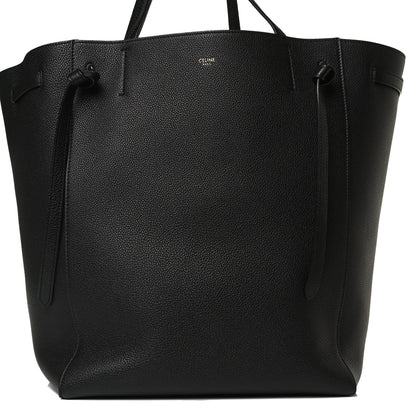 Celine Soft Grained Calfskin Medium Belt Cabas Phantom Black 9 of 13