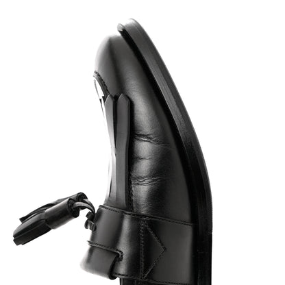 Gucci Calfskin Mens Tassel Loafers 8 Black 13 of 17