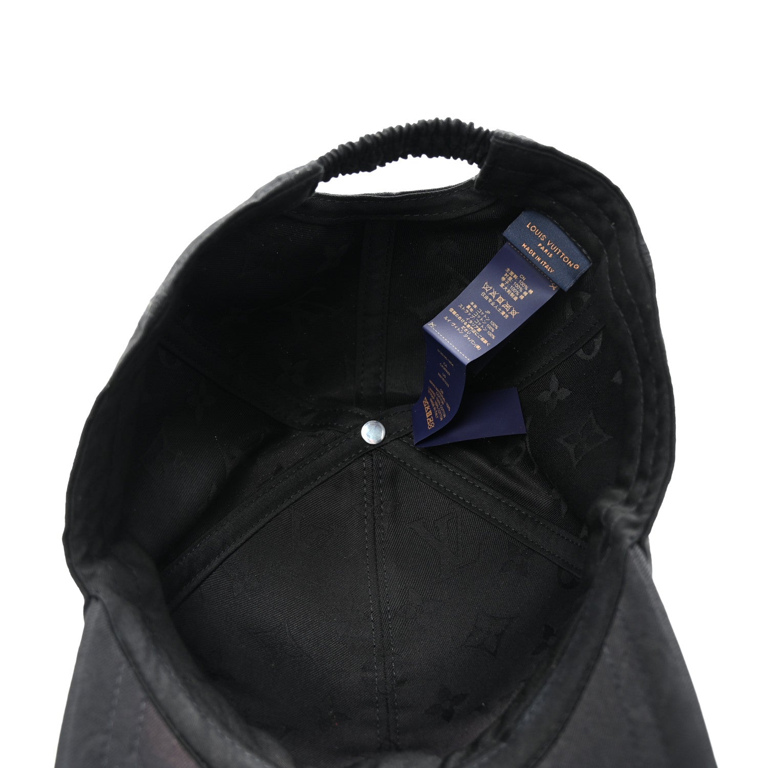 Louis Vuitton Cotton Monogram Jacquard LV Mine Cap L Black 7 of 8