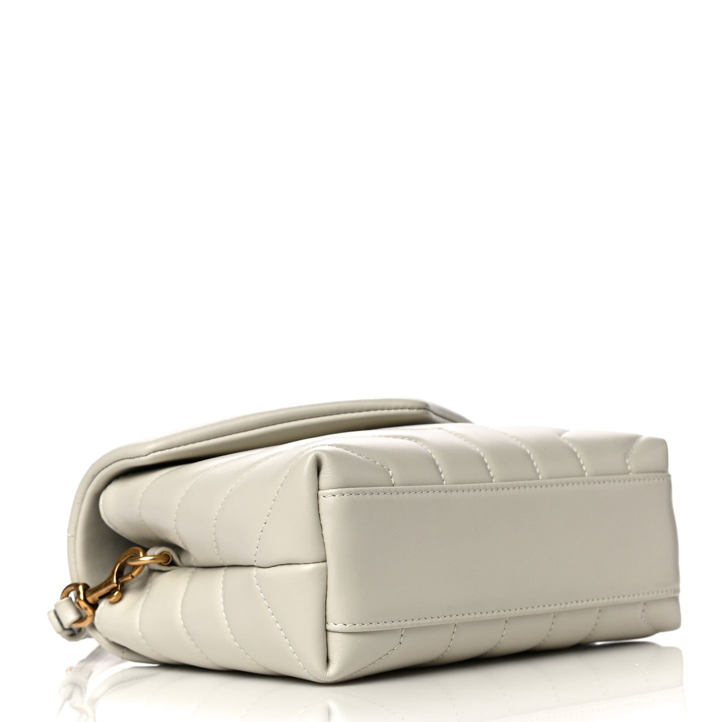 Calfskin Y Quilted Monogram Toy Loulou Crossbody Bag Ivory