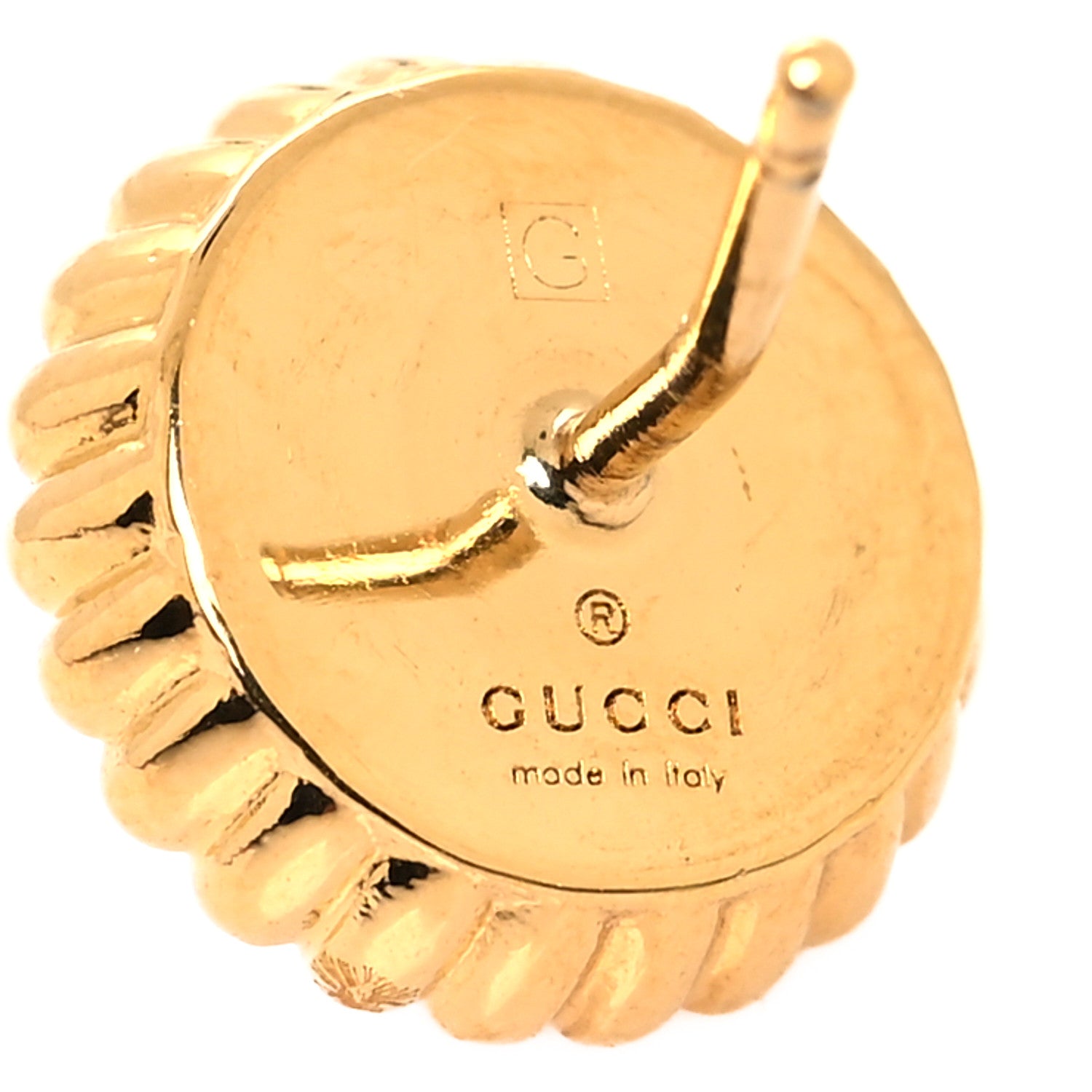 ピアス　No.5678 Gucci Resin Crystal Single GG Earring Pink Gold 1633079 – FASHIONPHILE