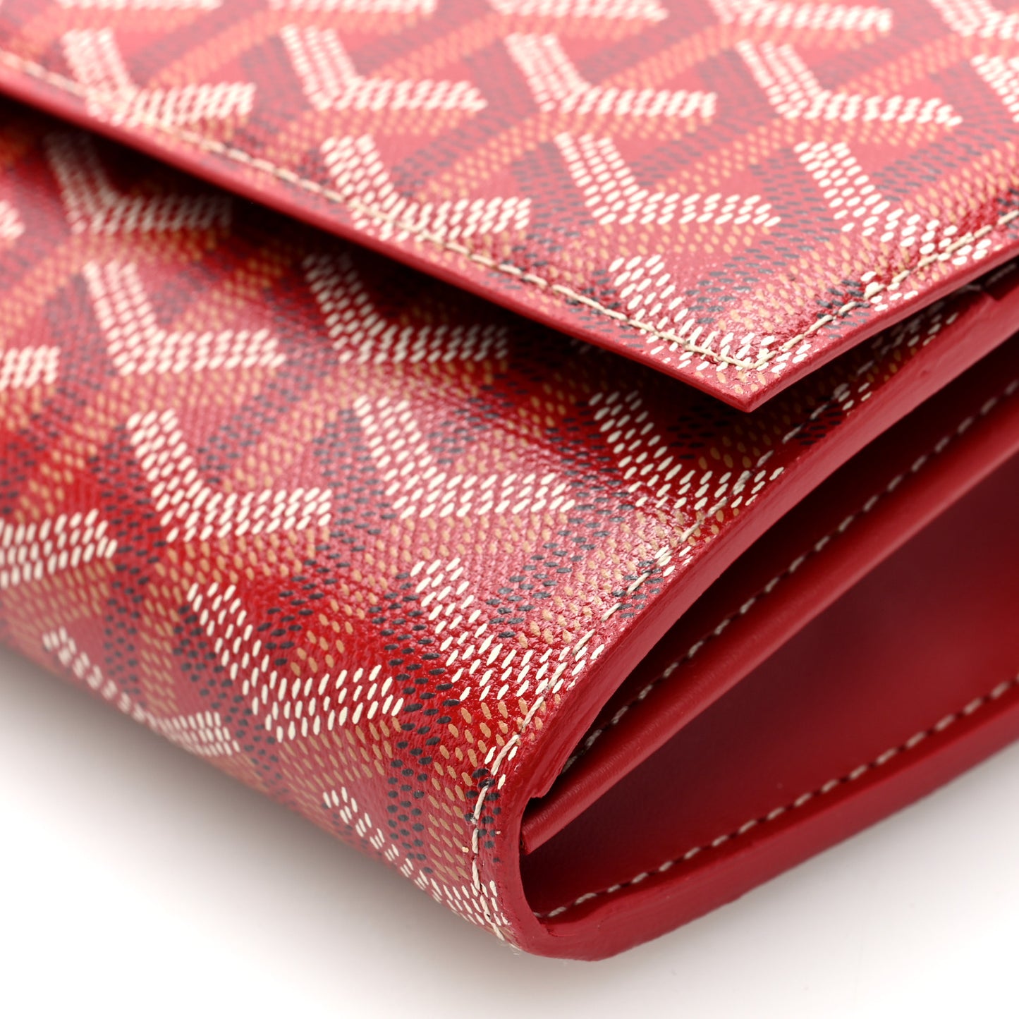 Goyardine Varenne Continental Wallet Red
