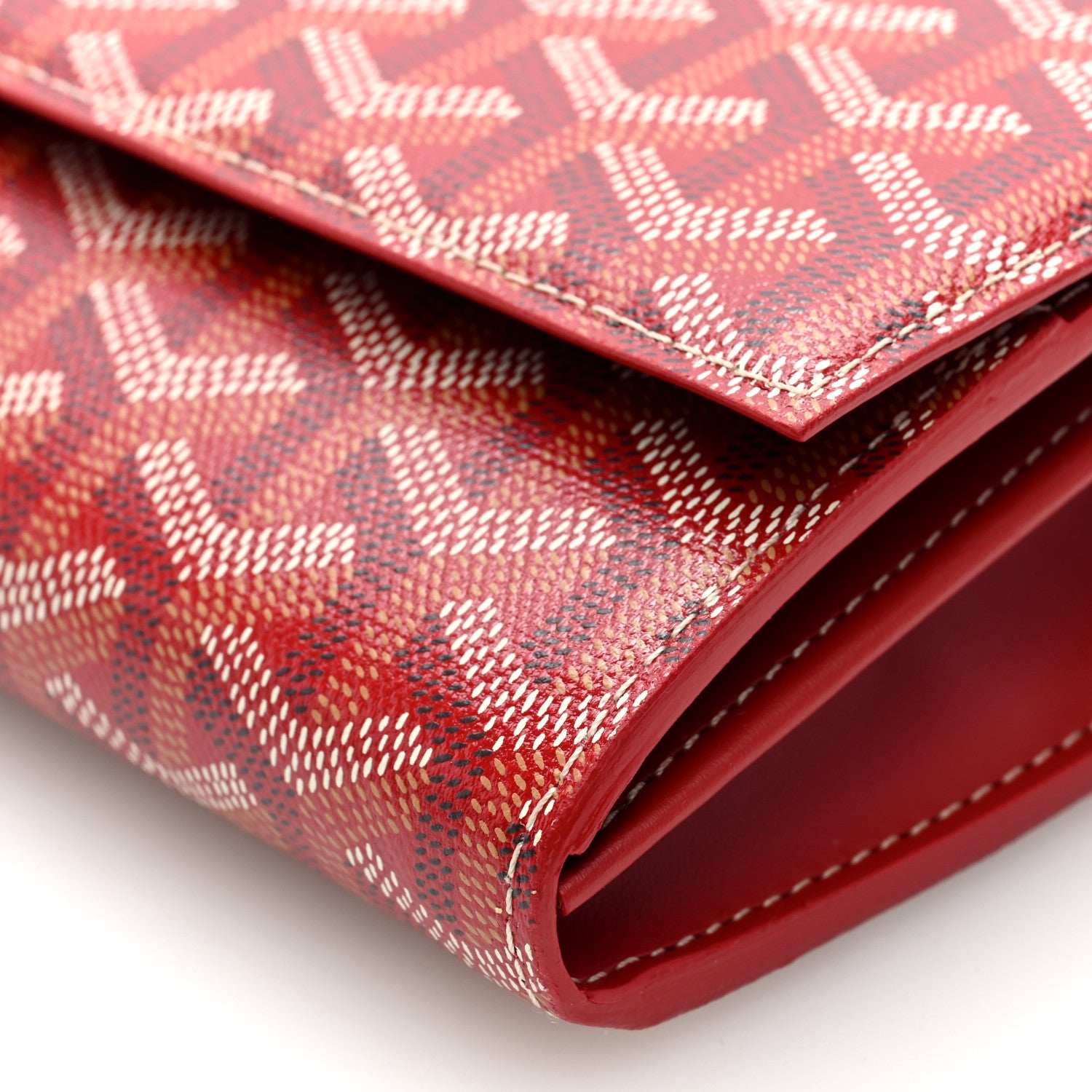 Goyard Goyardine Varenne Continental Wallet Red 9 of 9