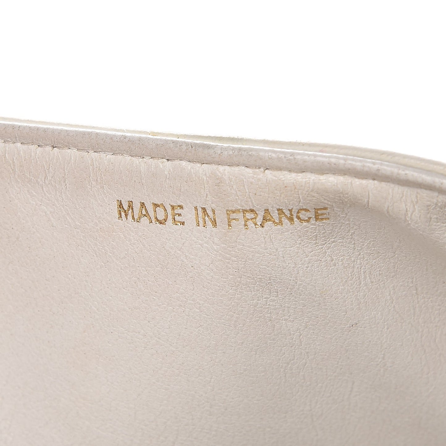 Lambskin Quilted Medium Double Flap White