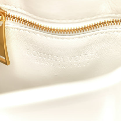 Bottega Veneta Lambskin Maxi Intreccio Padded Chain Cassette Crossbody Bag White 6 of 12