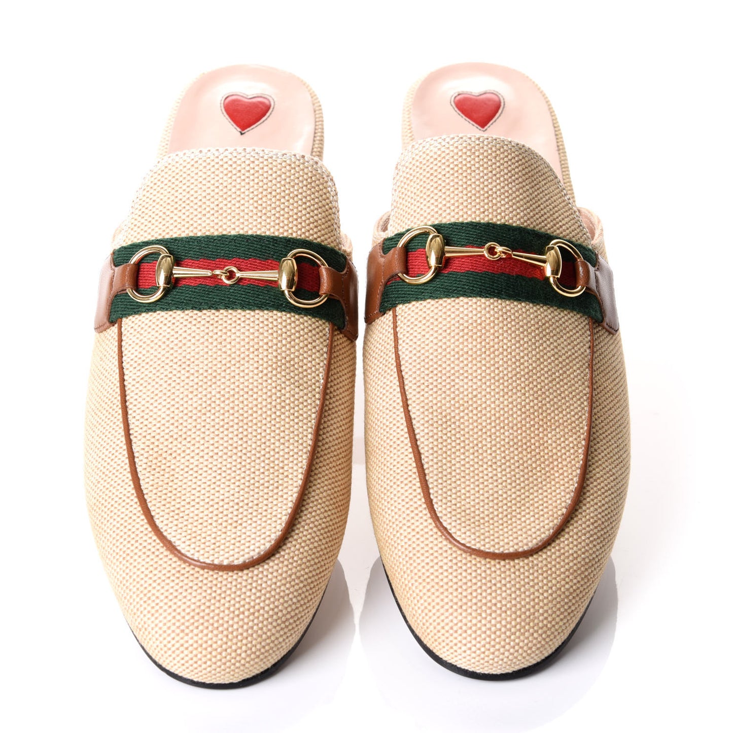 Canvas Vintage Charlotte Princetown Slippers 39 Cuir