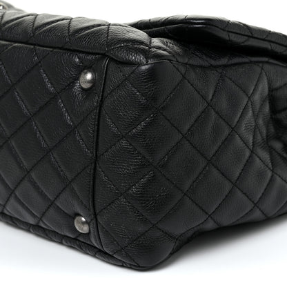 Chanel Calfskin Quilted XXL Travel Flap Bag Black 10 of 10