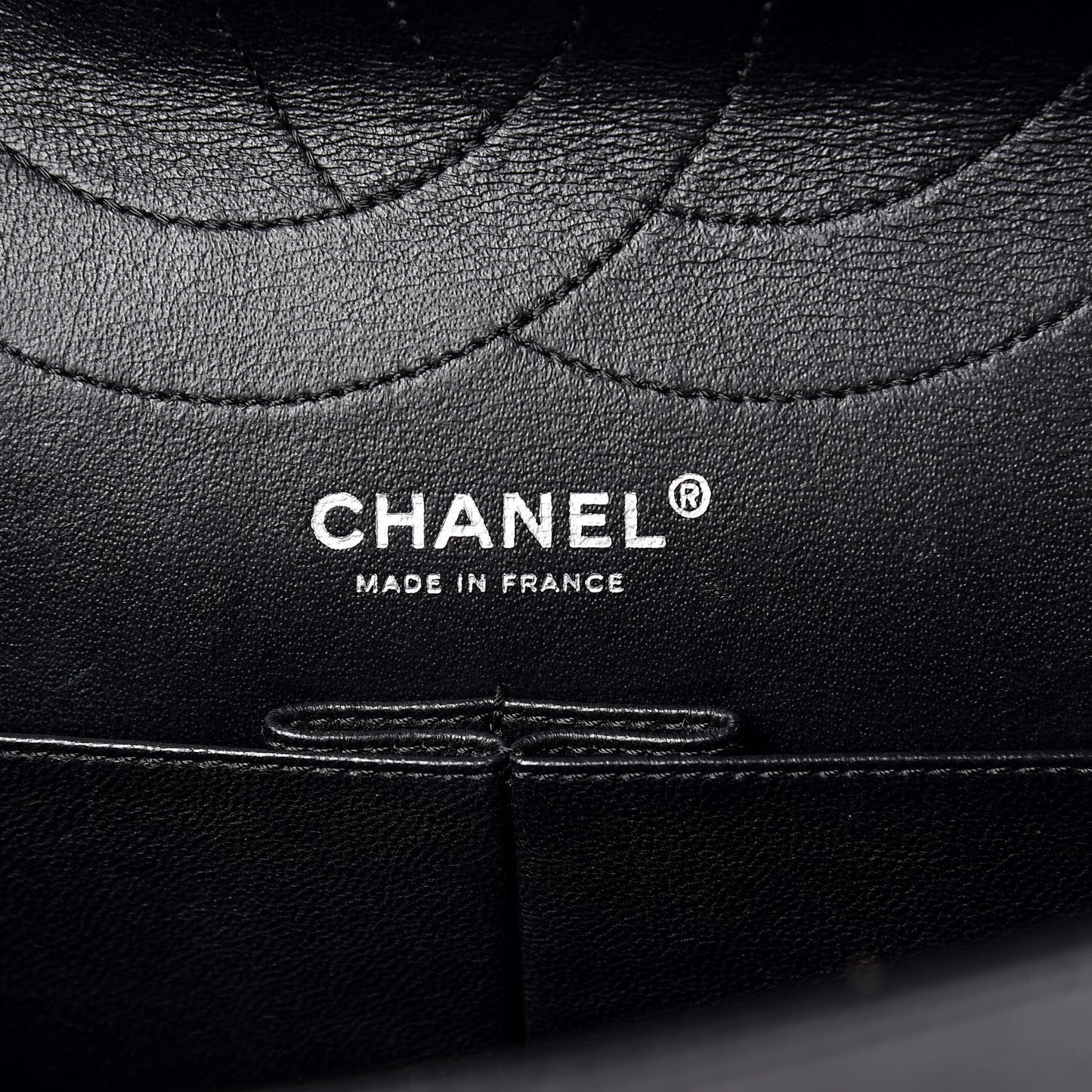 Glazed Aged Calfskin Quilted 2.55 Reissue 227 Flap So Black
