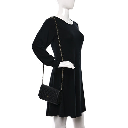 Chanel Caviar Quilted Wallet on Chain WOC Black 2 of 9