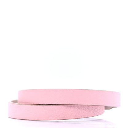 Hermes Swift Behapi Double Tour Bracelet T3 Rose Sakura Gris Perle 3 of 4