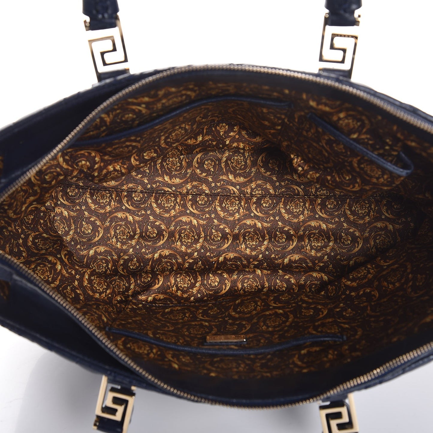 Barocco Quilted Nappa Elettra Vanitas Tote Navy