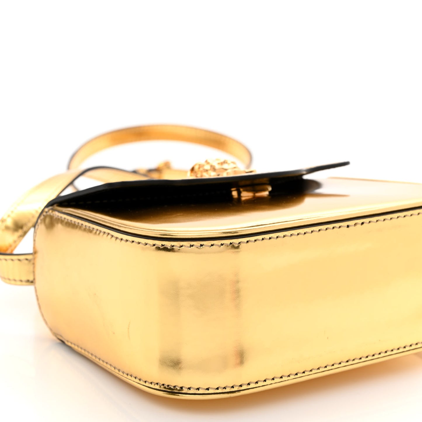 Metallic Mini La Medusa Bag Gold