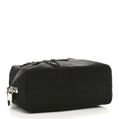 Prada Tessuto Nylon Raso Bear Small Handle Bag Black 4 of 10