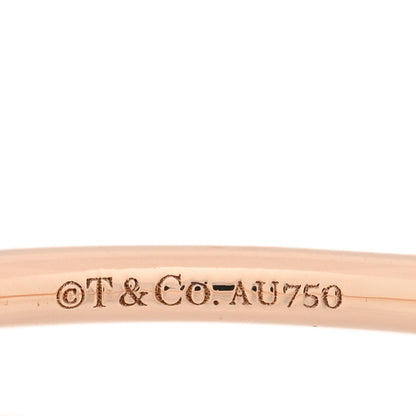 Tiffany 18K Rose Gold Diamond T Wire Ring 56 7.75 4 of 4