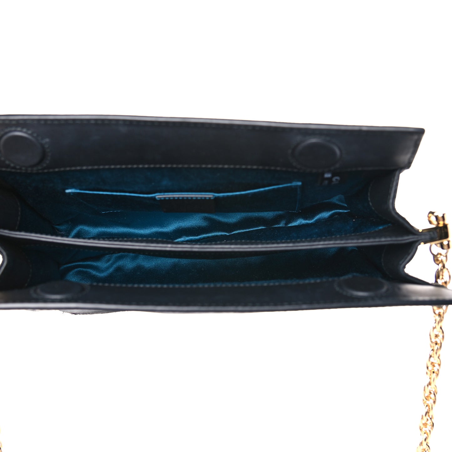 Suede Patent GG Web Small Ophidia Chain Shoulder Bag Black