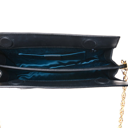 Gucci Suede Patent GG Web Small Ophidia Chain Shoulder Bag Black 5 of 14