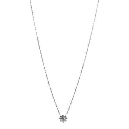 Harry Winston Platinum Diamond Petite Sunflower Pendant Necklace 1 of 8