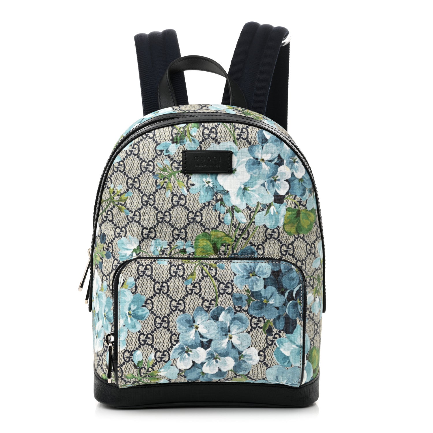GUCCI 青い花柄 バックパック リュック Gucci GG Supreme Monogram Blooms Small Day Backpack Blue 1675306