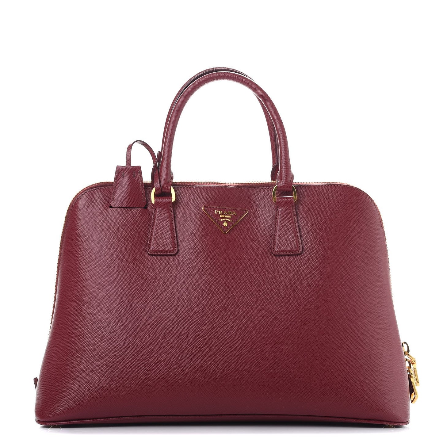 Saffiano Lux Large Promenade Tote Cherry