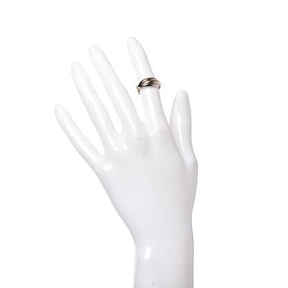 Cartier 18K Pink Yellow White Gold Small Trinity Ring 49 4.75 2 of 5