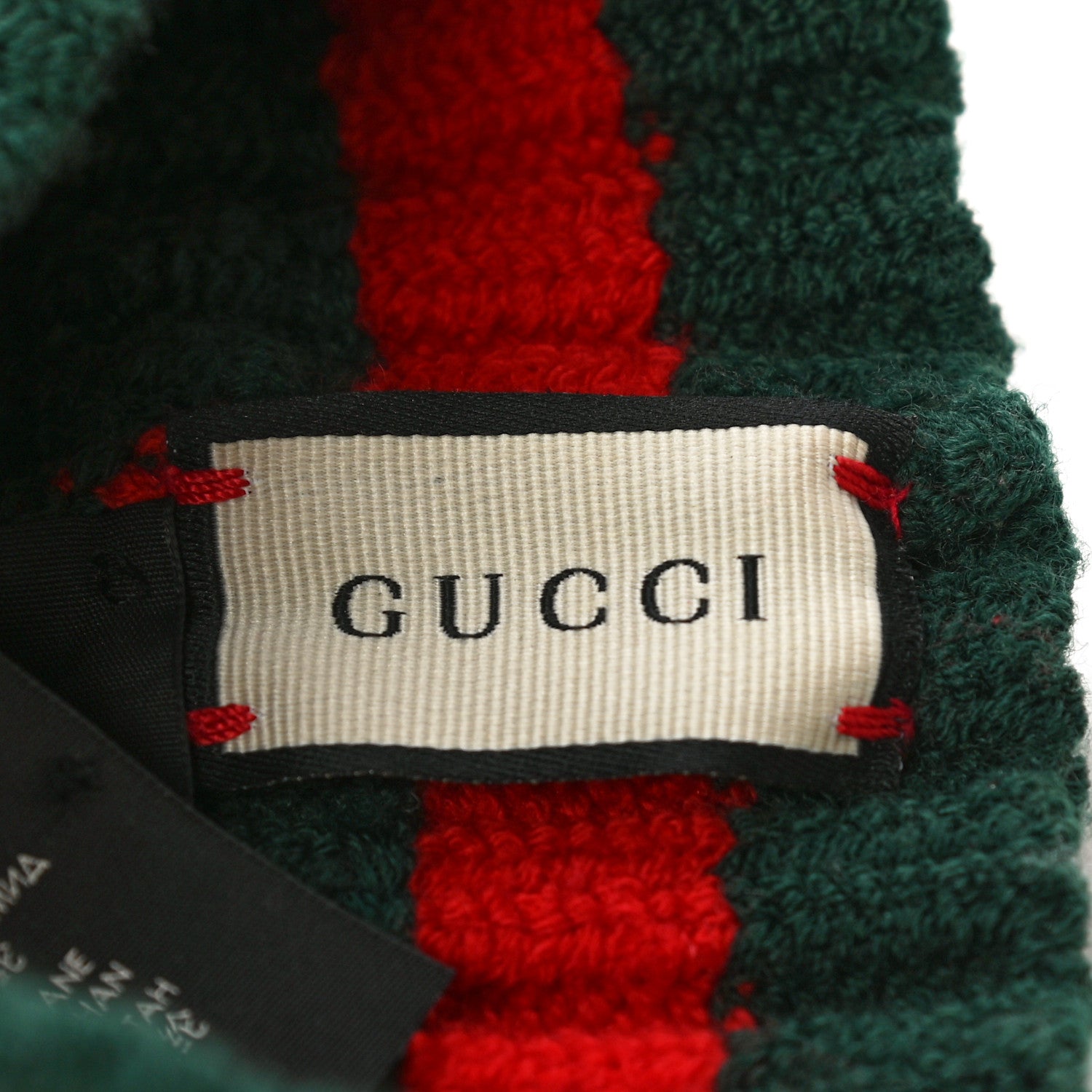Gucci Wool Web Headband M Green Red 4 of 6