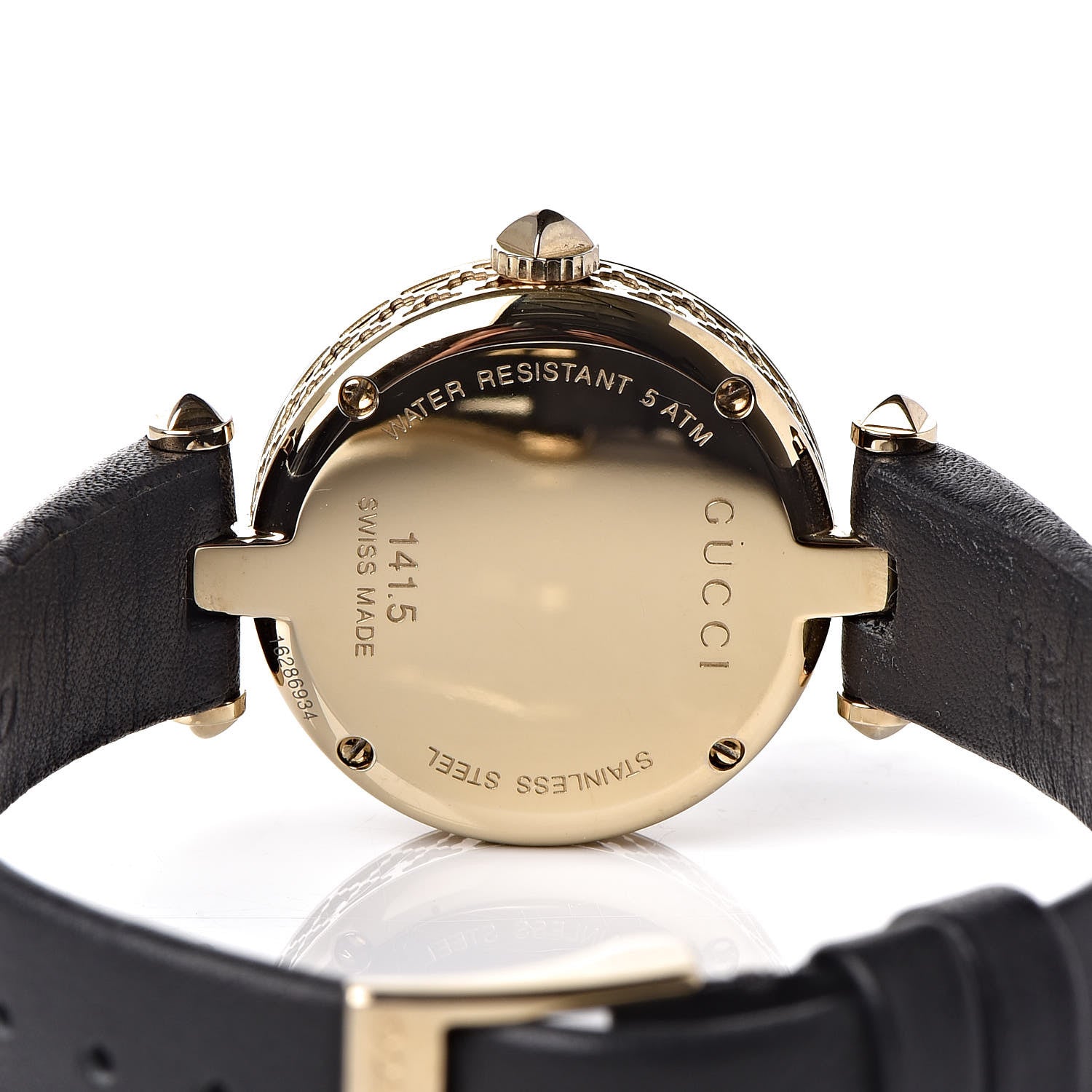 Gucci Stainless Steel Calfskin Mother of Pearl 27mm Diamantissima Quartz Watch 5 of 5