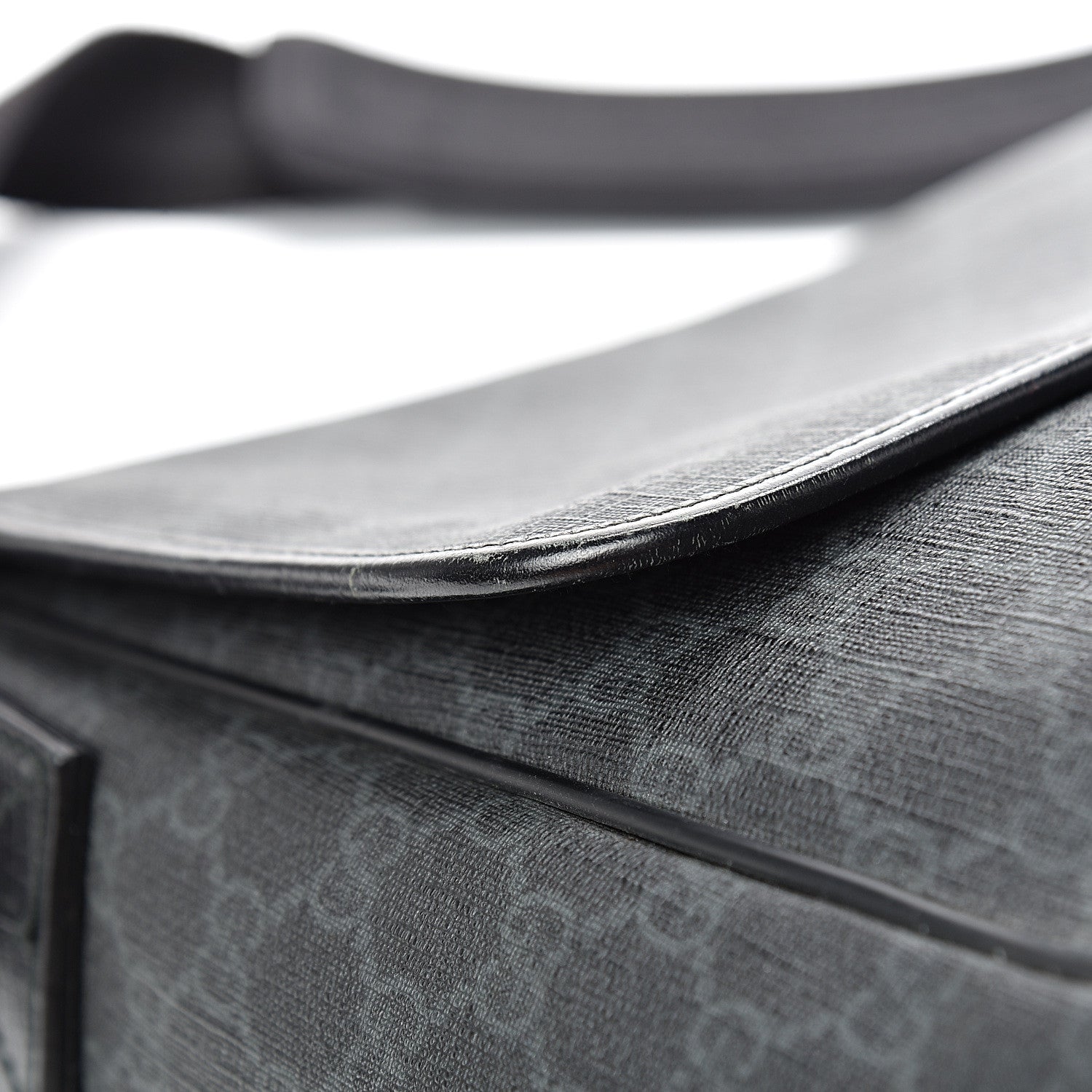 Gucci GG Plus Monogram Medium Flap Messenger Bag Black 14 of 17