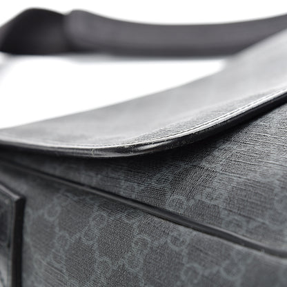Gucci GG Plus Monogram Medium Flap Messenger Bag Black 14 of 17