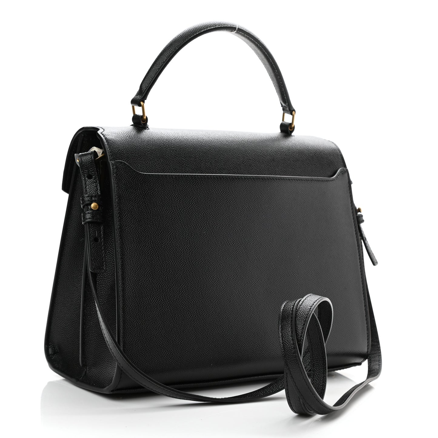 Grain de Poudre Medium Classic Monogram Cassandra Top Handle Black