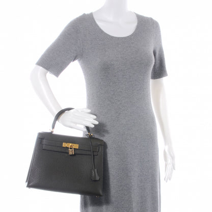 Hermes Chevre Kelly Sellier 28 Vert Olive 2 of 10