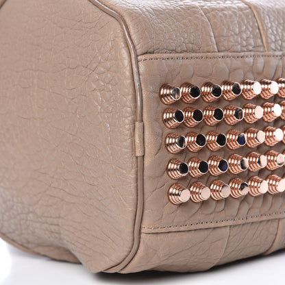 Alexander Wang Pebbled Lambskin Rocco Latte Rose Gold Hardware 9 of 12