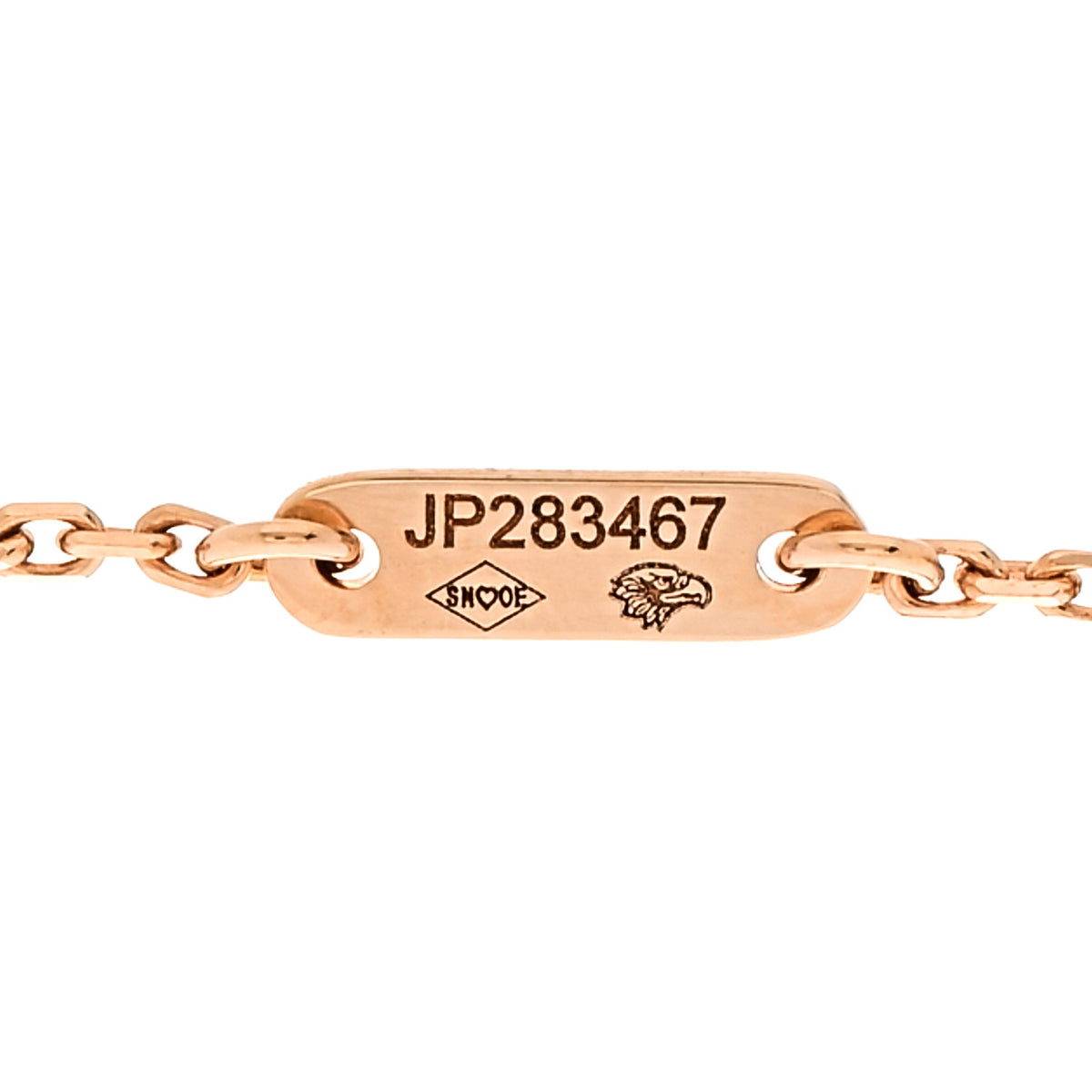 18K Rose Gold Carnelian Sweet Alhambra Bracelet