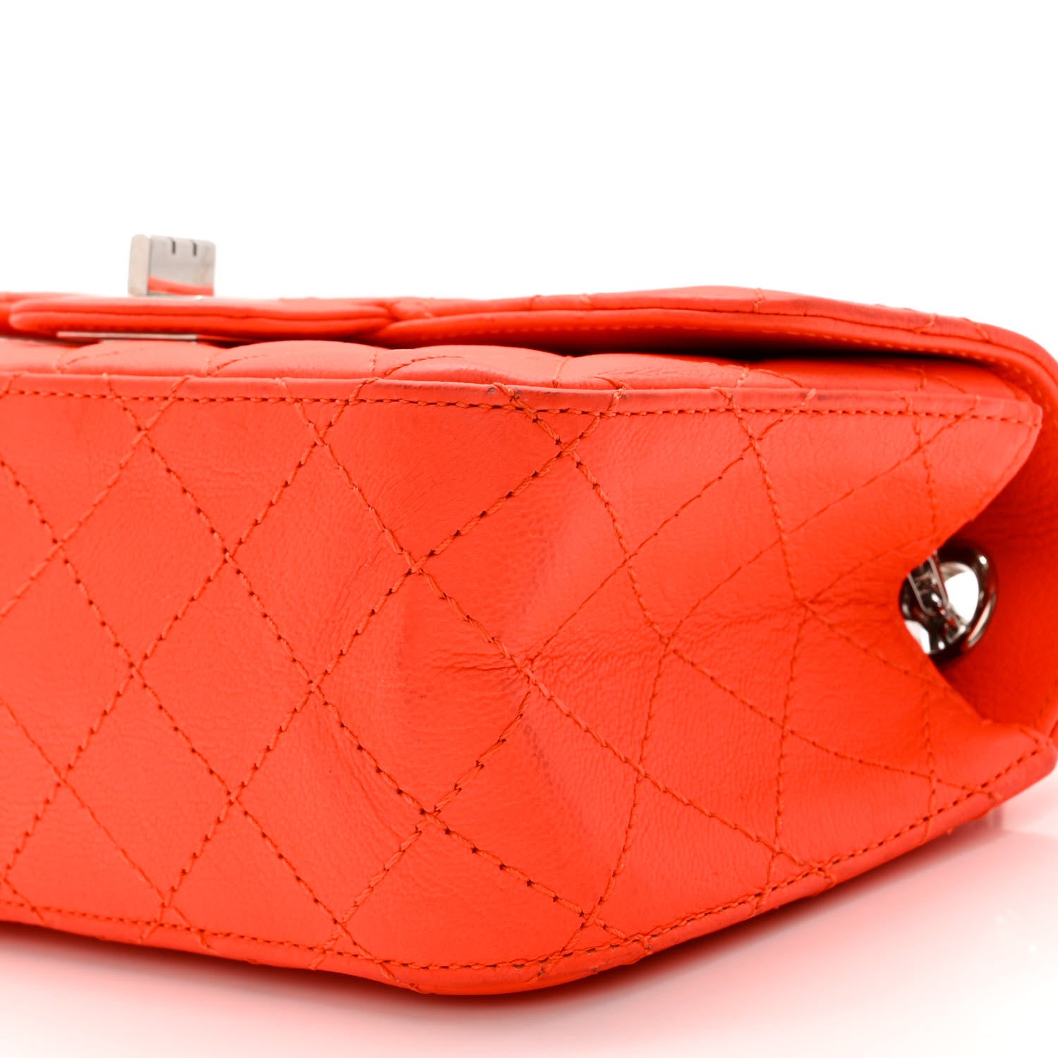 Chanel Goatskin Quilted 2.55 Reissue Mini Flap Orange 10 of 12