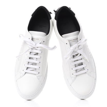 Givenchy Calfskin Perforated Womens Urban Street Sneakers 41 White Black 5 of 12
