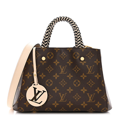 Louis Vuitton Monogram Braided Montaigne BB Creme Beige 1 of 11