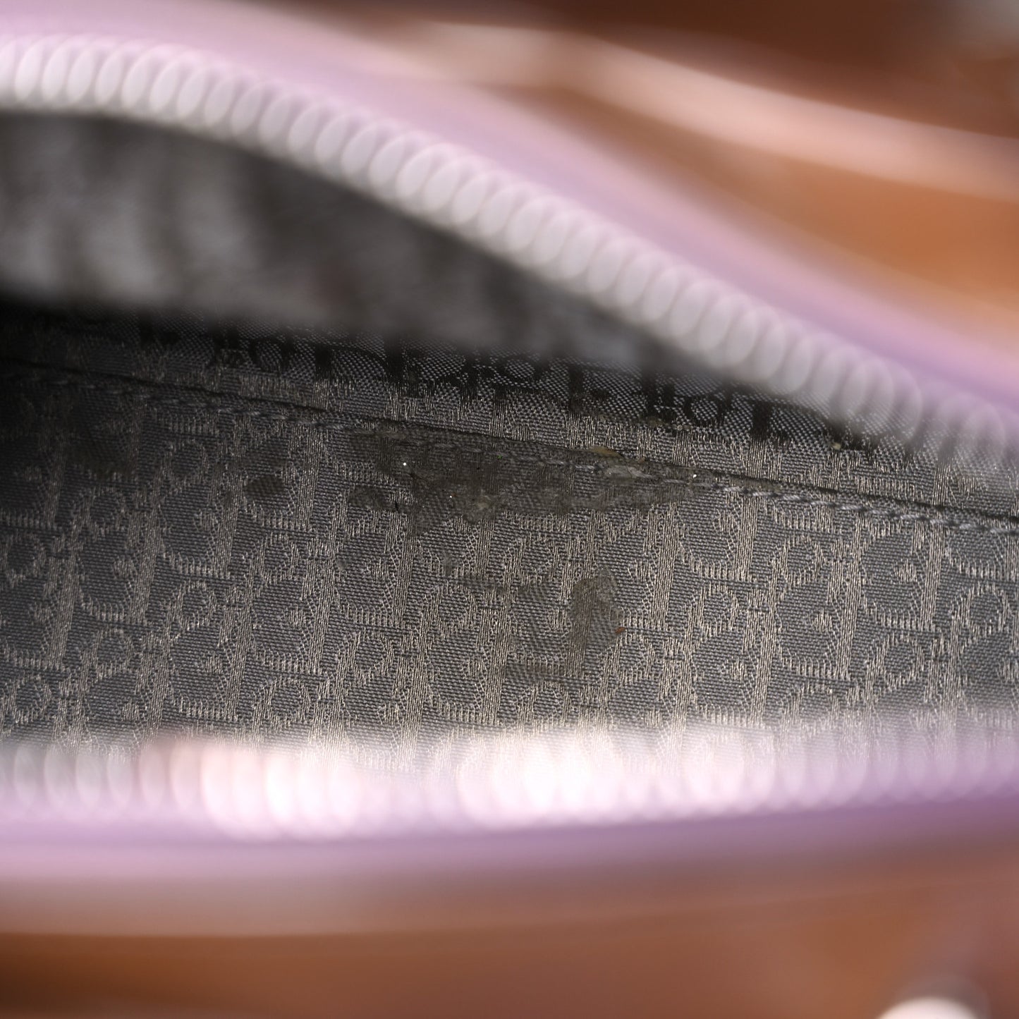 Patent Cannage Medium Lady Dior Brown