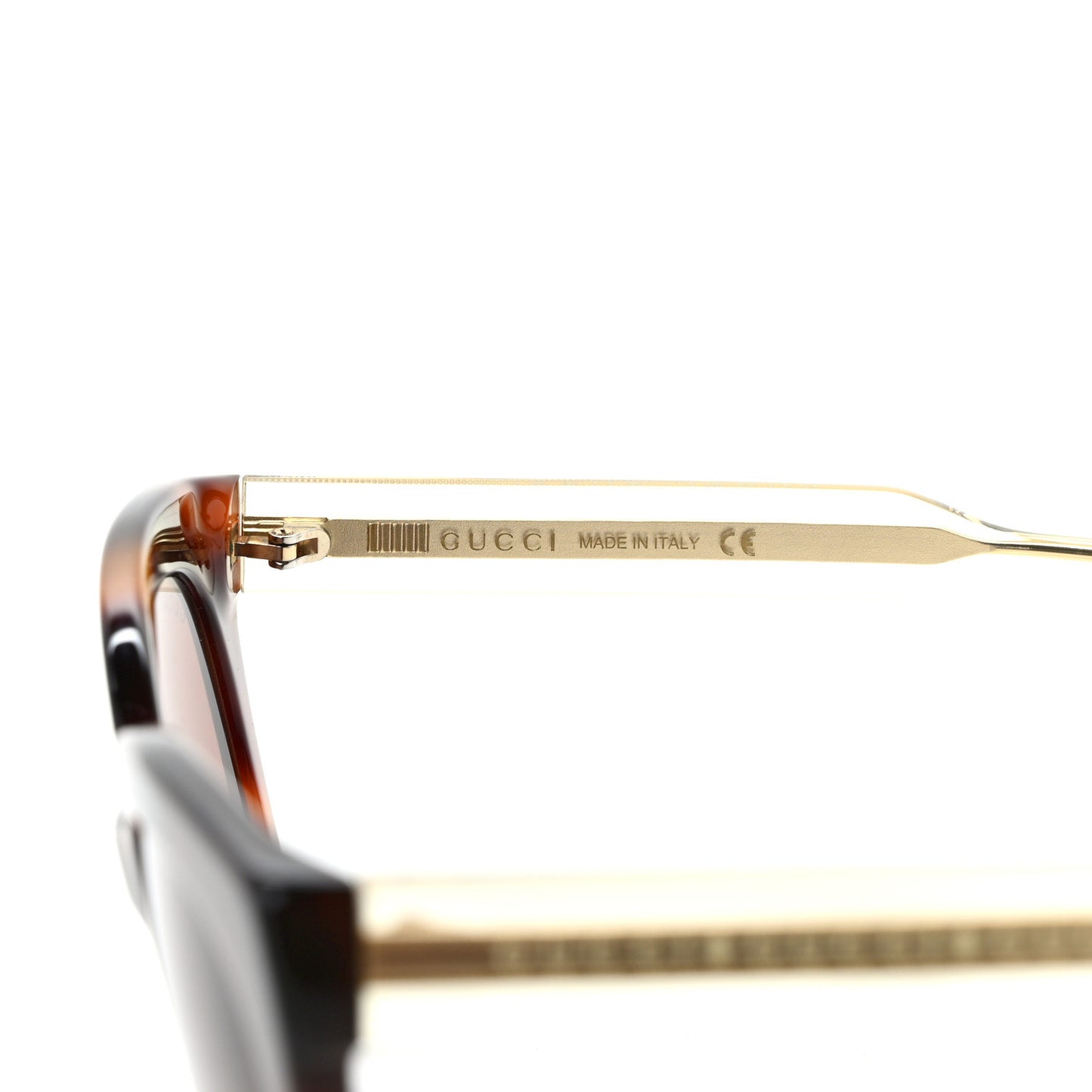 Acetate Crystal Square Sunglasses GG0564S Tortoise