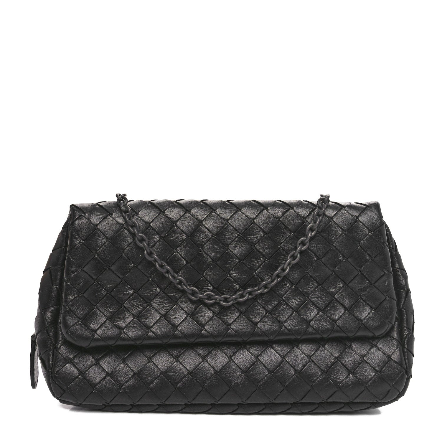 Bottega Veneta Nappa Intrecciato Small Chain Crossbody Black 1 of 12