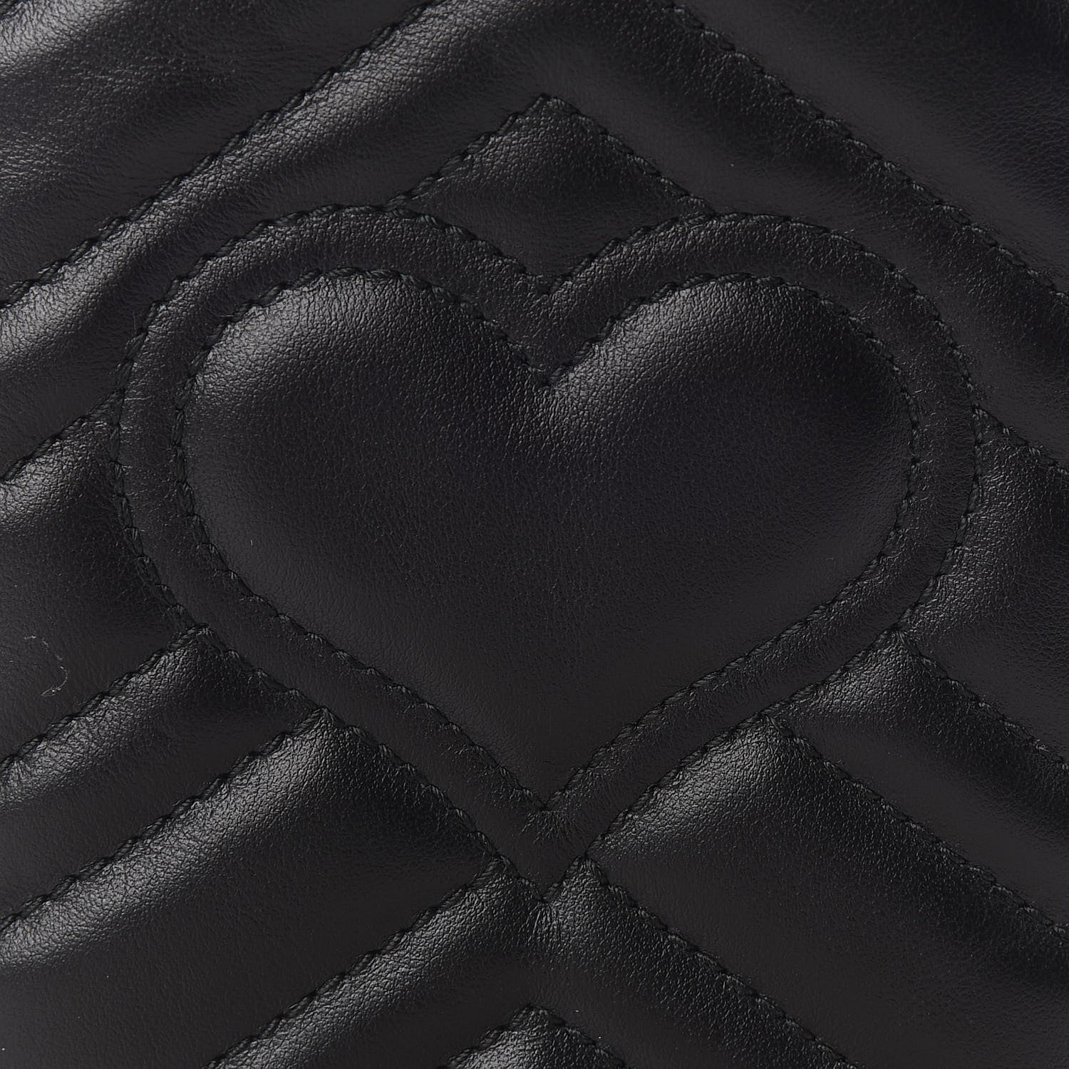 Gucci Calfskin Matelasse Mini GG Marmont Crossbody Bag Black 10 of 12
