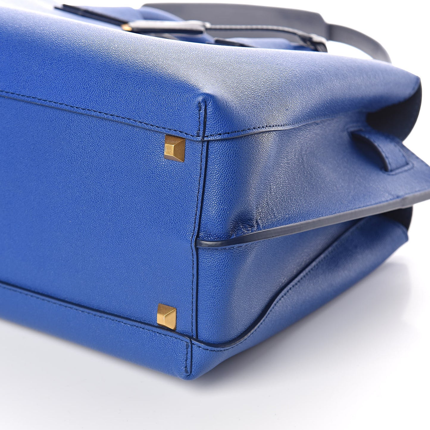 Grained Calfskin Medium Milla Tote Bllue