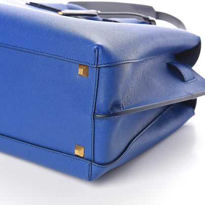 MCM Grained Calfskin Medium Milla Tote Bllue 9 of 9