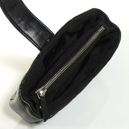 Chanel Lambskin Quilted Mini Phone Holder Clutch Black 5 of 7