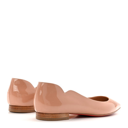 Christian Louboutin Patent Hot Chickita Flats 38 Blush 5 of 9