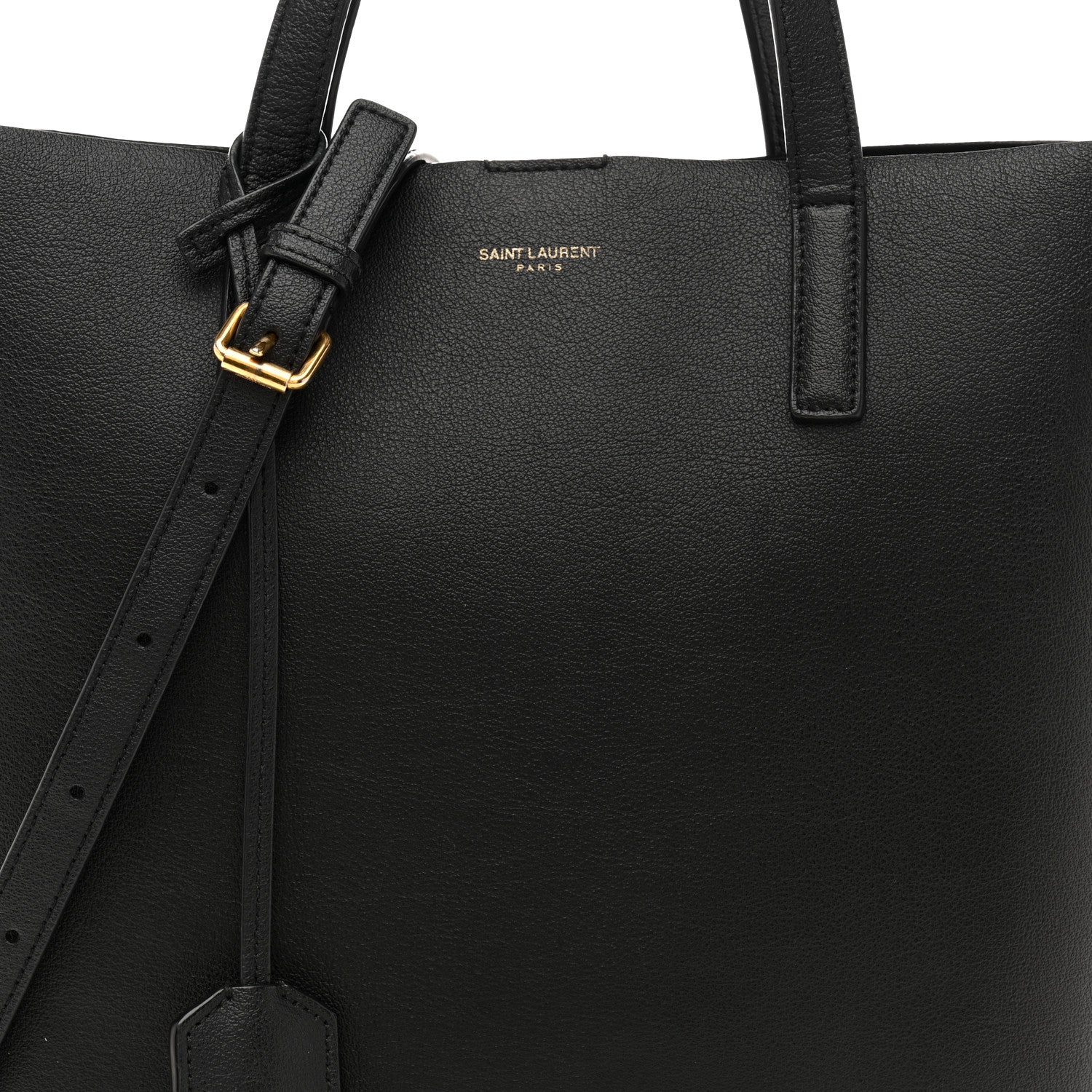 Saint Laurent Calfskin Toy Shopping Tote Black 8 of 15