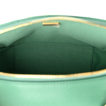 Chanel Caviar Quilted Mini CC You Camera Case Dark Green 5 of 10